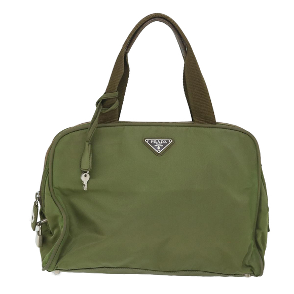 PRADA Hand Bag Nylon Khaki Auth 57260 - Picture 13 of 16